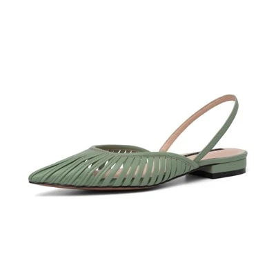 Pointed Toe Sling Back Flats
